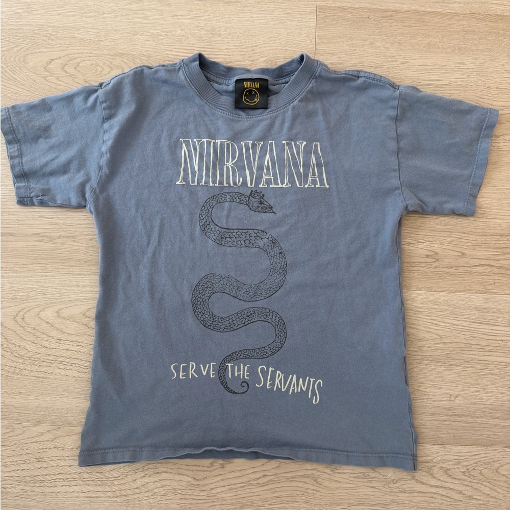 NIRVANA Kids Gray Snake Graphic Tee